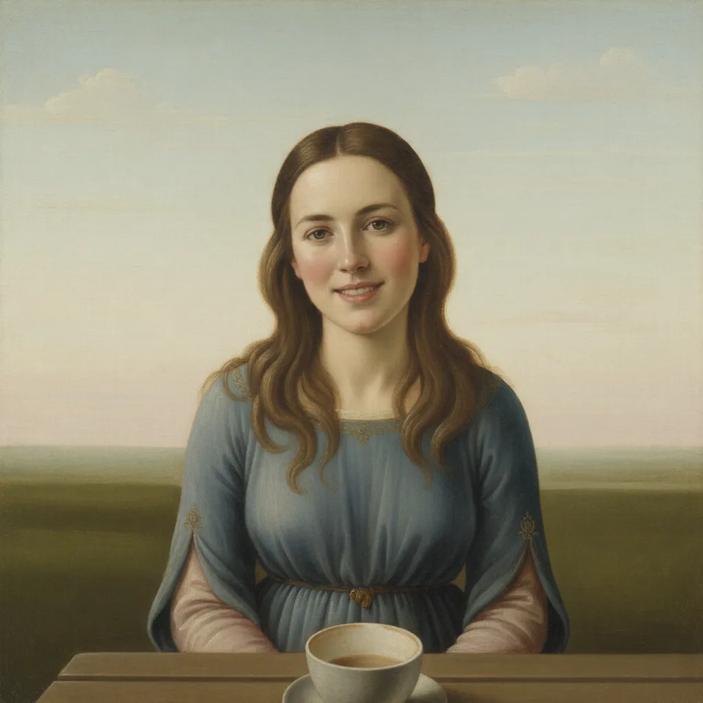 Girl portrait in illustrative style 1