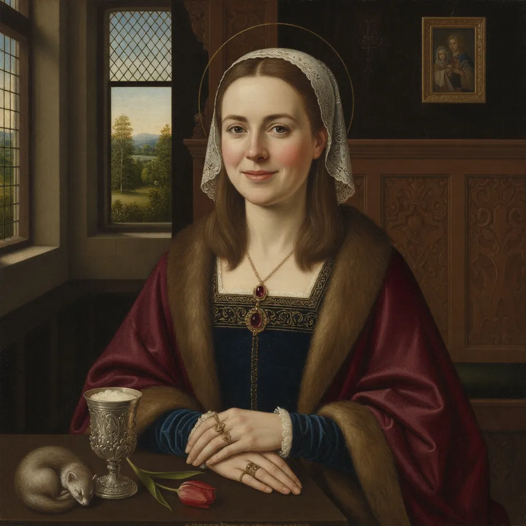 Girl portrait in illustrative style 4